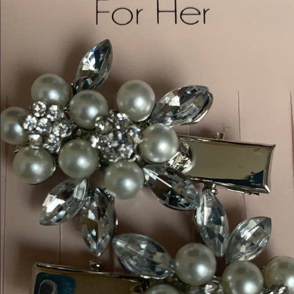 Hair pins pearl silver Bridal Weddings parties clips. New - Picture 7 of 8